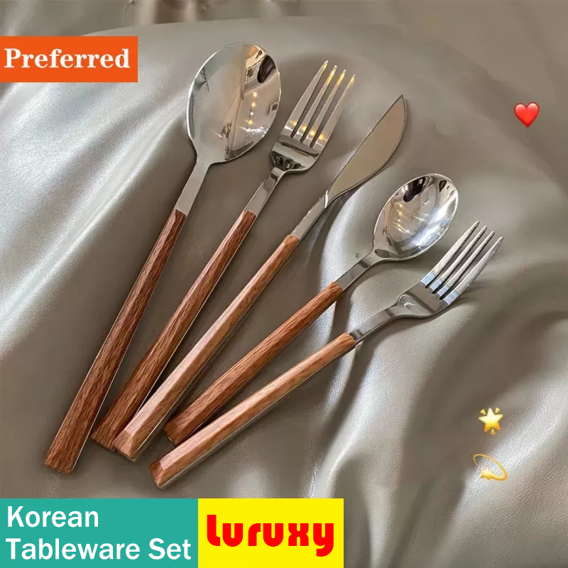 Commercial Kitchen Knife Set - Set peralatan makan Stainless Steel, Set