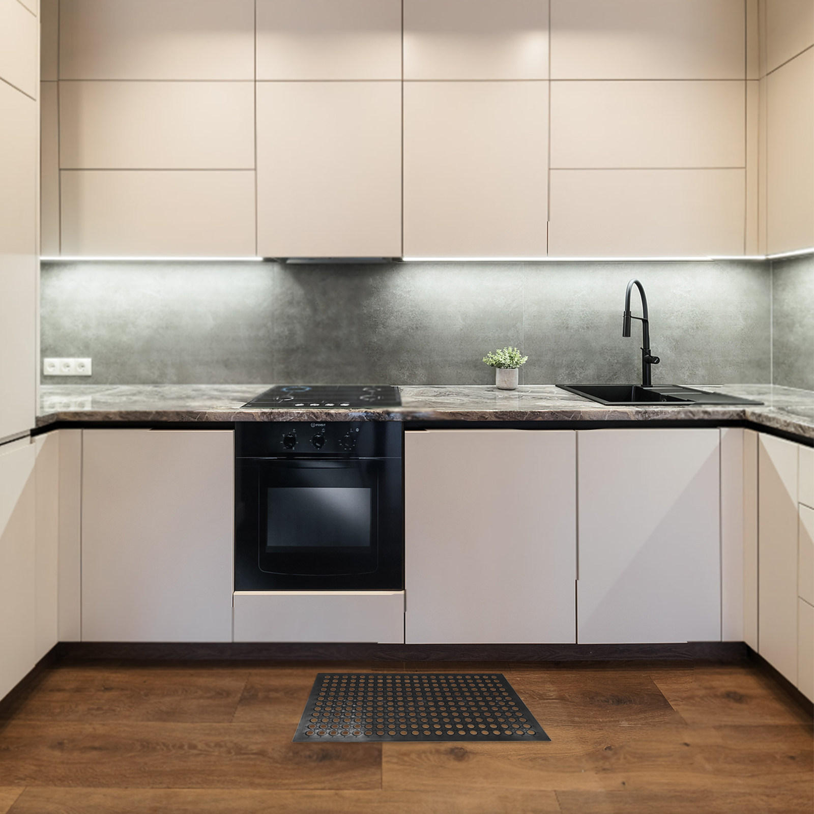 Commercial Kitchen Non Slip Flooring - Keset Dapur Anti Air dan Anti