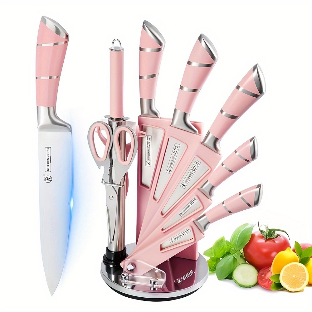 Commercial Kitchen Knife Set - MDHAND 9 Pcs Set Pisau Dapur