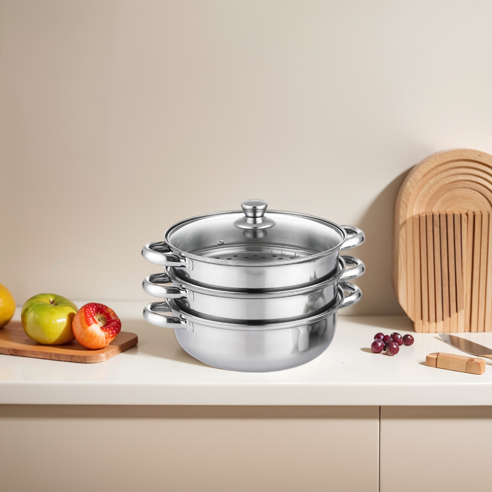Panci Kukus 3 Tingkat dengan T - Commercial Kitchen Steamer ulasan dan harga