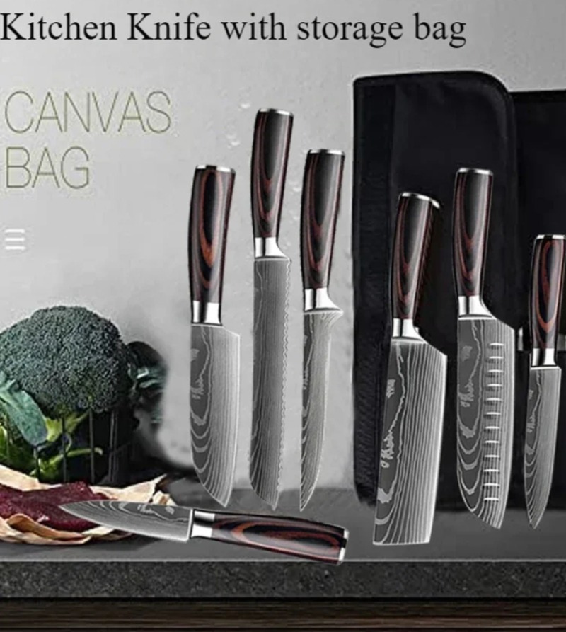 Set Pisau Jepang Baja Damaskus - Commercial Kitchen Knife Set ulasan dan harga