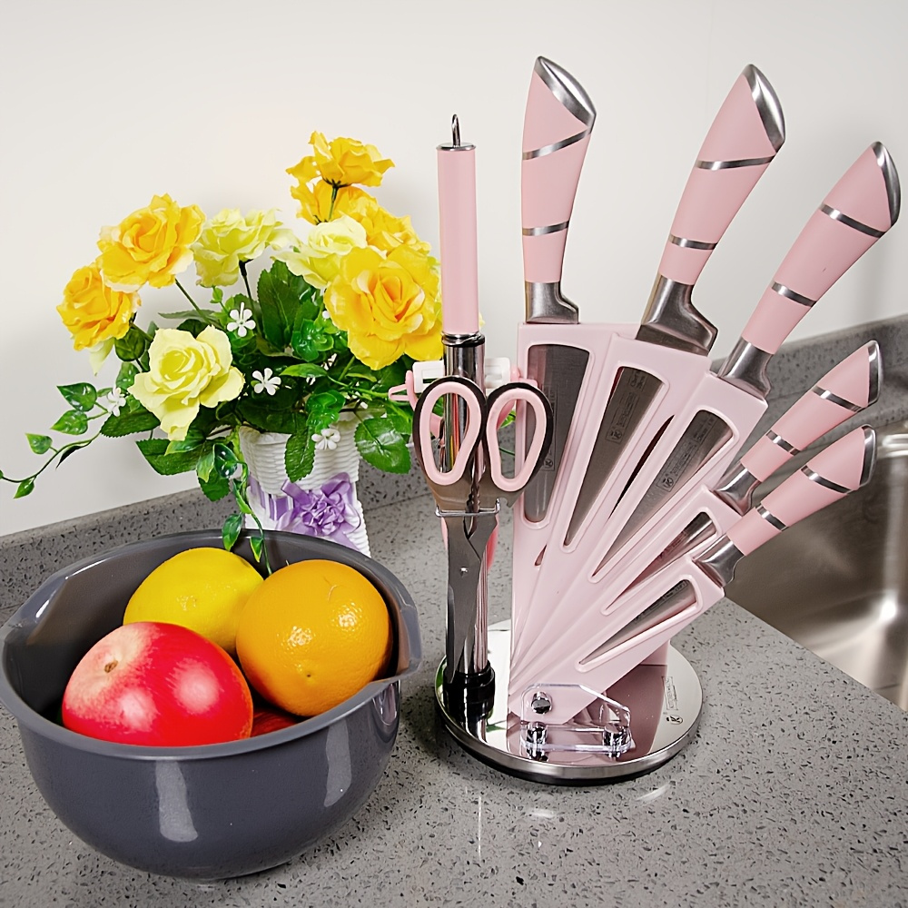 MDHAND 9 Pcs Set Pisau Dapur D - Commercial Kitchen Knife Set ulasan dan harga
