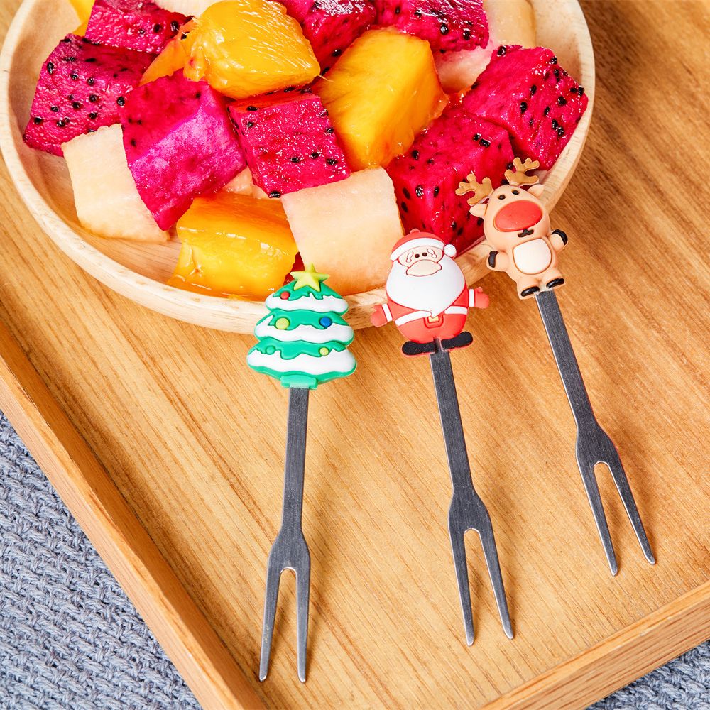 1 Set Garpu Buah Makanan Penut - Commercial Kitchen Knife Set ulasan dan harga