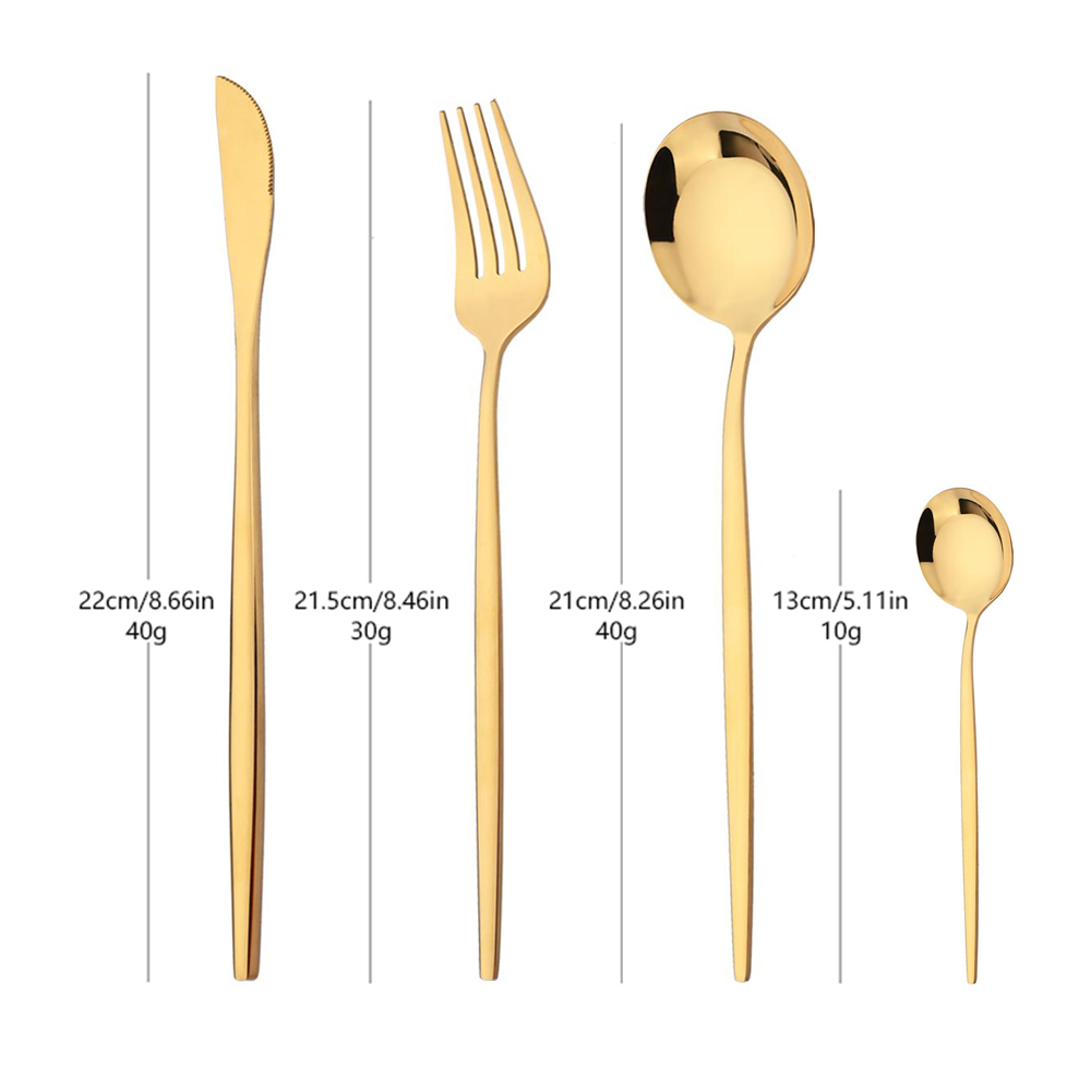 Alat makan emas hijau Stainles - Commercial Kitchen Knife Set ulasan dan harga