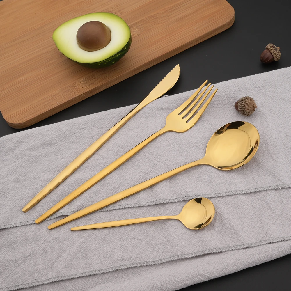 Alat makan emas hijau Stainles - Commercial Kitchen Knife Set ulasan dan harga